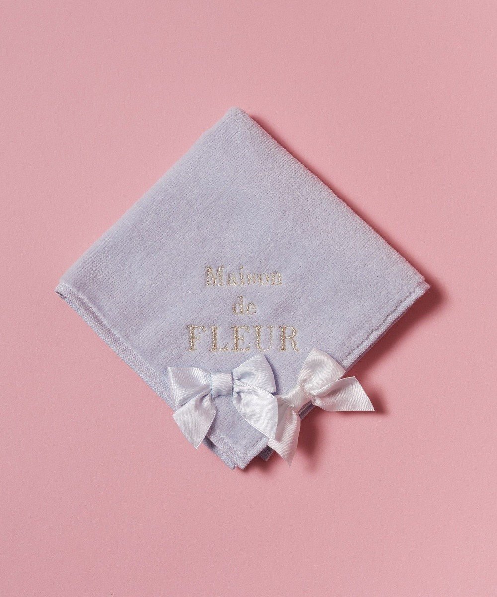【メゾンドフルール/Maison de FLEUR】のバイカラーリボンタオルハンカチ インテリア・キッズ・メンズ・レディースファッション・服の通販 founy(ファニー) 　ファッション　Fashion　レディースファッション　Fashion for Women　ミニ財布・二つ折り財布　Wallets & Card Cases　おすすめ　Recommended / Our Picks　ギフト プレゼント　Gift / Present　タオル　Towel, Bath Towel　ハンカチ　Handkerchief, Hanky　ハンド　Hand, Handmade　リボン　Ribbon, Bow　エレガント 上品　Elegant　財布　Wallet, Purse　Blue|ID: prp329100004556042 ipo3291000000032573758