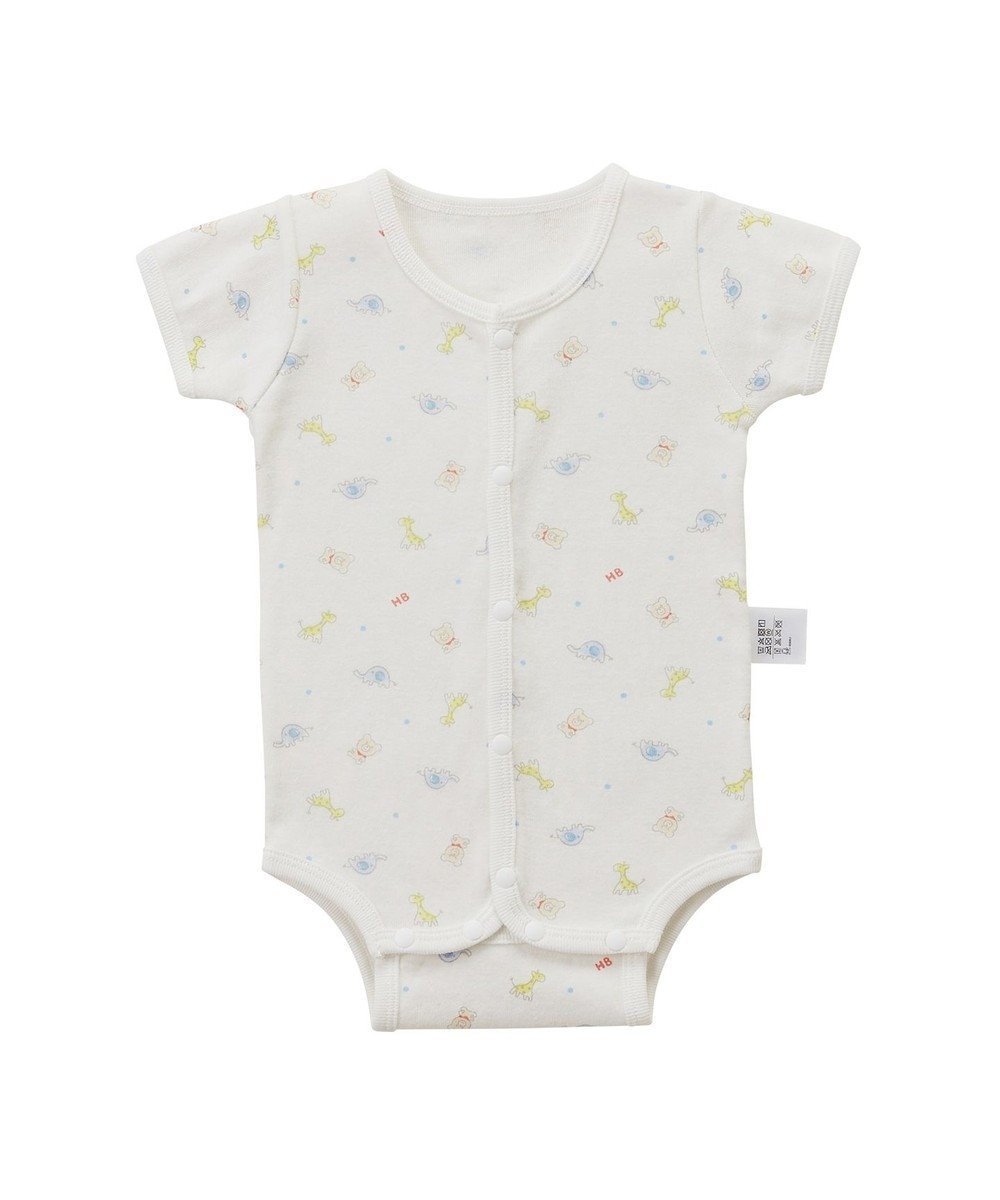 【ミキハウスホットビスケッツ/MIKI HOUSE HOT BISCUITS / KIDS】の【60-70cm】 半袖ボディシャツ(前開き) インテリア・キッズ・メンズ・レディースファッション・服の通販 founy(ファニー) 　ファッション　Fashion　キッズファッション　KIDS Children’s Clothing　インナー　Inner　コンビ　Combination　ショート　Short　半袖　Short Sleeve　卒業式　Graduation Ceremony　マルチカラー|ID: prp329100004556776 ipo3291000000032573962