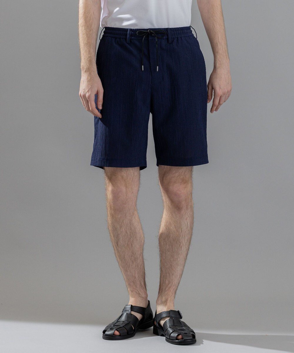 【ジョゼフ オム/JOSEPH HOMME / MEN】の新素材【通気性/洗える/ストレッチ】トリコワッシャーストレッチ ショートパンツ/ BERMUDA インテリア・キッズ・メンズ・レディースファッション・服の通販 founy(ファニー) 　ファッション　Fashion　メンズファッション　MEN　ボトムス　Bottoms/Men　ハーフ / ショートパンツ　Short Pants　春　Spring　洗える　Washable　カットソー　Cut And Sew　ショート　Short　ストレッチ　Stretch　テーパード　Tapered　ポケット　Pocket　ワッシャー　Washer　S/S・春夏　Ss・Spring/Summer　夏　Summer　ネイビー系|ID: prp329100004556807 ipo3291000000032208497