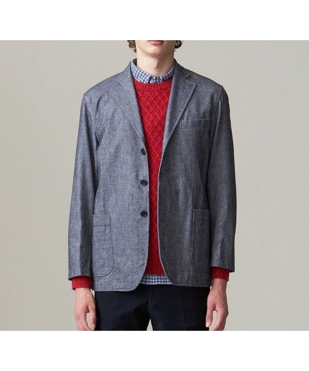 【ジェイ プレス/J.PRESS / MEN】の【THE SHACKET】カシミヤライクコットン ジャケット インテリア・キッズ・メンズ・レディースファッション・服の通販 founy(ファニー) 　ファッション　Fashion　メンズファッション　Fashion for Men　アウター　Men's Coats Outerwear　テーラードジャケット　Tailored Jackets & Blazers　シンプル　Simple, Minimal　ジャケット　Jacket, Outerwear　テーラード　Tailored, Tailored Fit　デニム　Denim, Jeans Material　ドレス　Dress, One-Piece　フィット　Fit, Slim Fit　リラックス　Relax, Relaxed Fit　ワーク　Workwear, Utility Style　A/W・秋冬　Autumn/Winter　おすすめ　Recommended / Our Picks　エレガント 上品　Elegant　ネイビー系|ID: prp329100004556808 ipo3291000000033629420