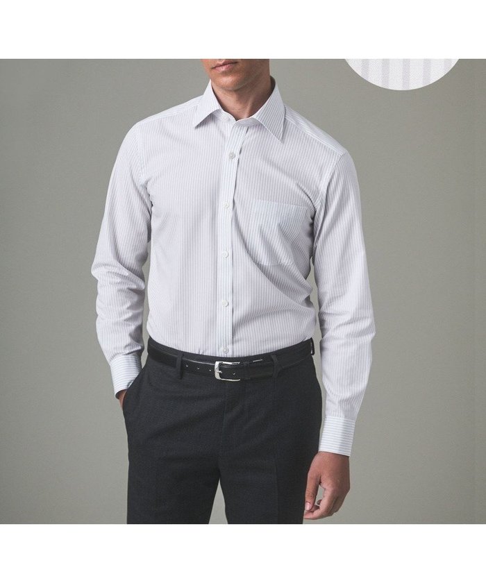 【五大陸/gotairiku / MEN】の【形態安定】PREMIUMPLEATS_セミワイドカラー 通年ドレスシャツ(ストライプ) インテリア・キッズ・メンズ・レディースファッション・服の通販 founy(ファニー) https://founy.com/ ファッション Fashion メンズファッション Men's Style Online トップス・カットソー Tops/Tshirt/Men シャツ Shirts ストライプ Stripe スーピマ Supima ドレス Dress レギュラー Regular ワイド Wide A/W・秋冬 Aw・Autumn/Winter・Fw・Fall-Winter S/S・春夏 Ss・Spring/Summer 夏 Summer |ID: prp329100004556811 ipo3291000000032675068