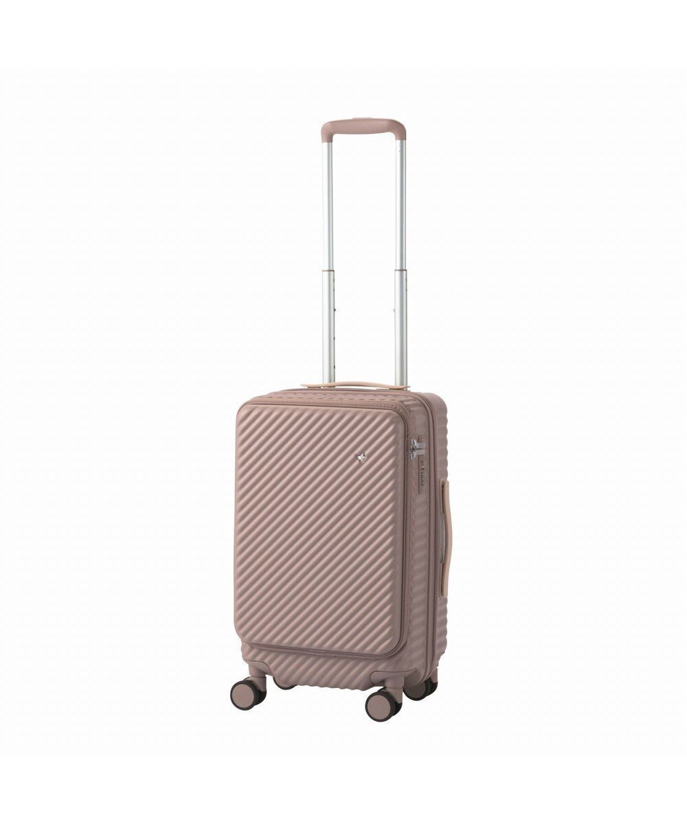 【エースバッグズアンドラゲッジ/ACE BAGS & LUGGAGE】のHaNT ココント スーツケース 36L 機内持込 フロントポケット付 05511 ハント インテリア・キッズ・メンズ・レディースファッション・服の通販 founy(ファニー) 　ファッション　Fashion　レディースファッション　WOMEN　スーツ　Suits　イエロー　Yellow　カーディガン　Cardigan　コンパクト　Compact　シルバー　Silver　シンプル　Simple　ストール　Stall　スマート　Smart　フロント　Front　プリント　Print　ポケット　Pocket　メタル　Metal　メッシュ　Mesh　再入荷　Restock/Back In Stock/Re Arrival　おすすめ　Recommend　旅行　Travel　スーツケース キャリーケース　Suitcase　ソイル・ピンク|ID: prp329100004556815 ipo3291000000032208554