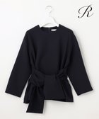 【23区/NIJYUSANKU】の【R(アール)】ウールダブルクロス ウエストリボンブラウス ネイビー系|ID: prp329100004556855 ipo3291000000033673225