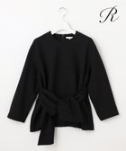 【23区/NIJYUSANKU】の【R(アール)】ウールダブルクロス ウエストリボンブラウス ブラック系|ID: prp329100004556855 ipo3291000000033673227