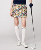 【23区 ゴルフ/NIJYUSANKU GOLF】の【WOMEN】【吸水速乾】ステッカープリント スカート イエロー系5|ID: prp329100004556876 ipo3291000000033032200