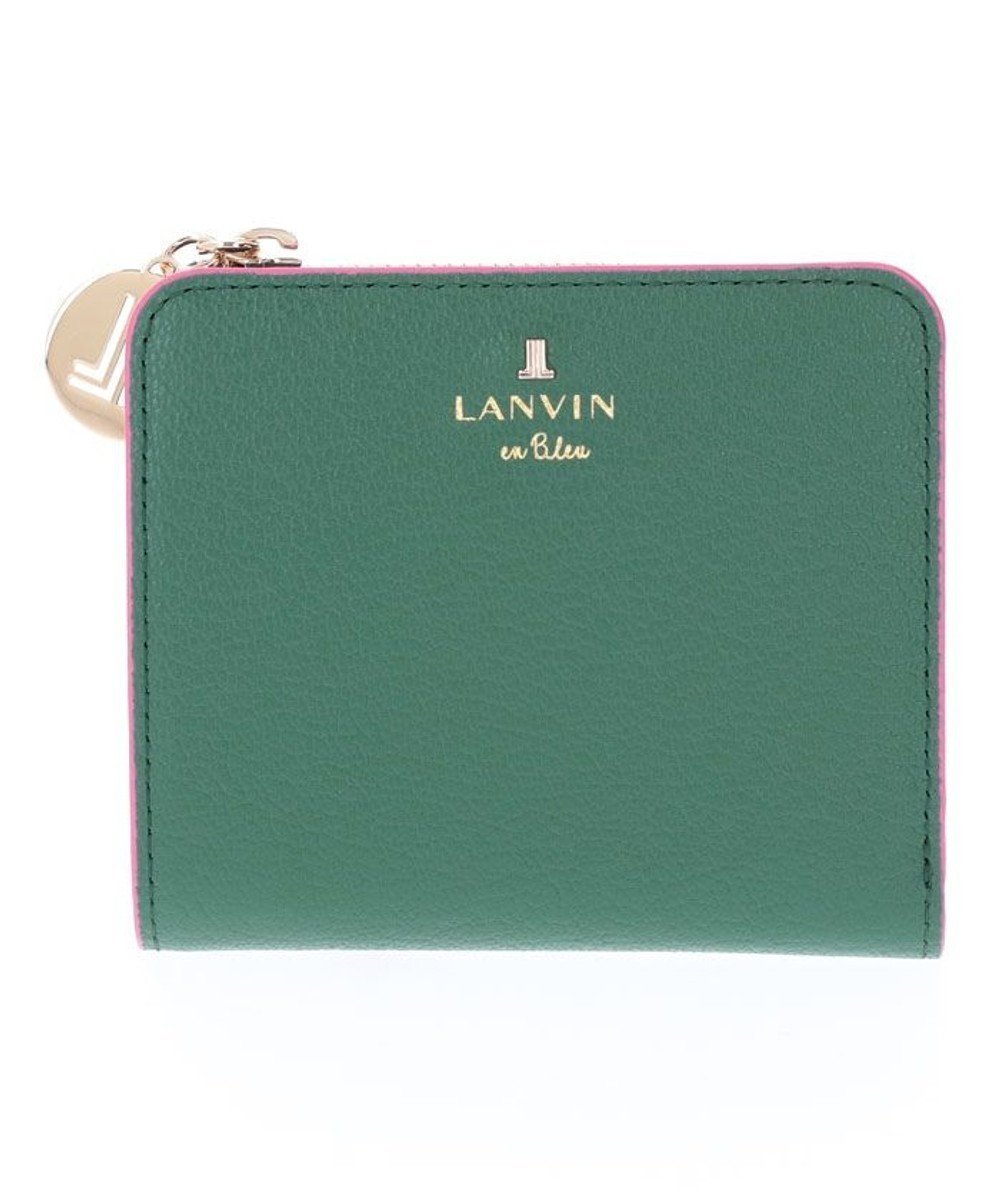 【ランバン オン ブルー/LANVIN en Bleu】のリム 二つ折りコンパクト財布 インテリア・キッズ・メンズ・レディースファッション・服の通販 founy(ファニー) 　ファッション　Fashion　レディースファッション　WOMEN　財布　Wallets　おすすめ　Recommend　コンパクト　Compact　シンプル　Simple　エレガント 上品　Elegant　財布　Wallet　ダークグリーン|ID: prp329100004556879 ipo3291000000032209327