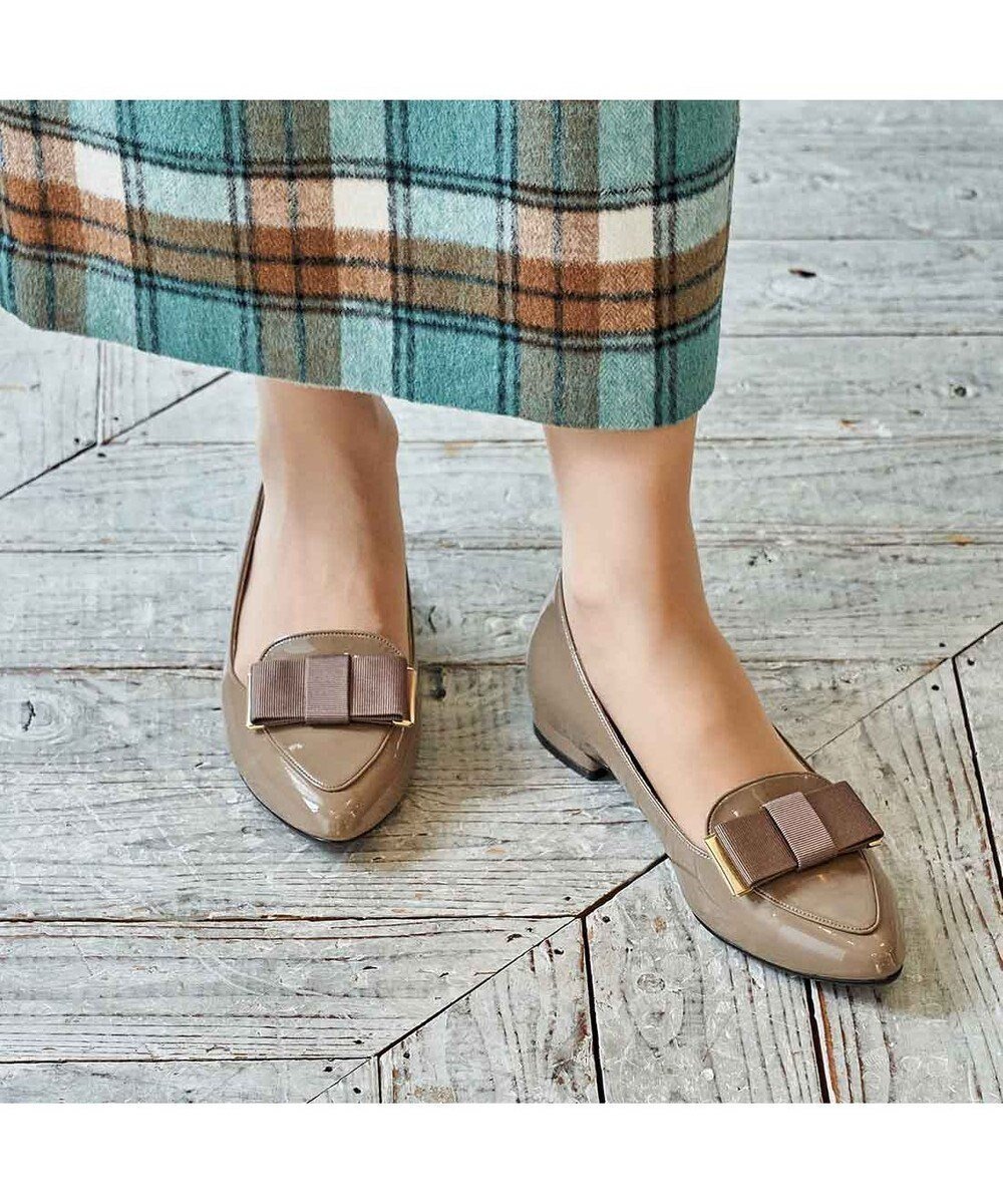 【イング/ing】のing 【WEB限定】【レイン対応】リボンモチーフフラットパンプス 人気、トレンドファッション・服の通販 founy(ファニー) 　ファッション　Fashion　レディースファッション　Ladies' Fashion Online　コンビ　Combination　シューズ　Shoes　スマート　Smart　トレンド　Trend　バランス　Balance　フェミニン　Feminine　フォルム　Form　フラット　Flat　ベーシック　Basic　モチーフ　Motif　リボン　Ribbon　レイン　Rain　おすすめ　Recommend　日本製　Made In Japan　ビジネス 仕事 通勤　Business　 other-1|ID: prp329100004556897 ipo3291000000032647094