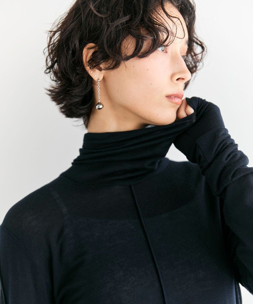 【ハッシュニュアンス/#Newans】の【ストレッチ】【カシミヤ混】カシミヤシルクジャージー インテリア・キッズ・メンズ・レディースファッション・服の通販 founy(ファニー) 　ファッション　Fashion　レディースファッション　Fashion for Women　トップス・カットソー　Cut & Sew Tops　シアー　Sheer, See-Through　シルク　Silk, 100% Silk　ストレッチ　Stretch, Stretchy Fabric　エレガント 上品　Elegant　秋　Autumn　A/W・秋冬　Autumn/Winter　ネイビー|ID: prp329100004556903 ipo3291000000033711657