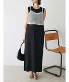 【グリーンパークス/Green Parks】のニットビスチェ付きカットソーワンピース Black|ID: prp329100004556915 ipo3291000000033342777