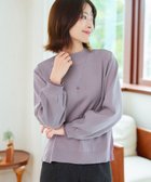 【ティアクラッセ/Tiaclasse】の【洗える】配色ニットトップスプルオーバー ラベンダー|ID: prp329100004556931 ipo3291000000032746943