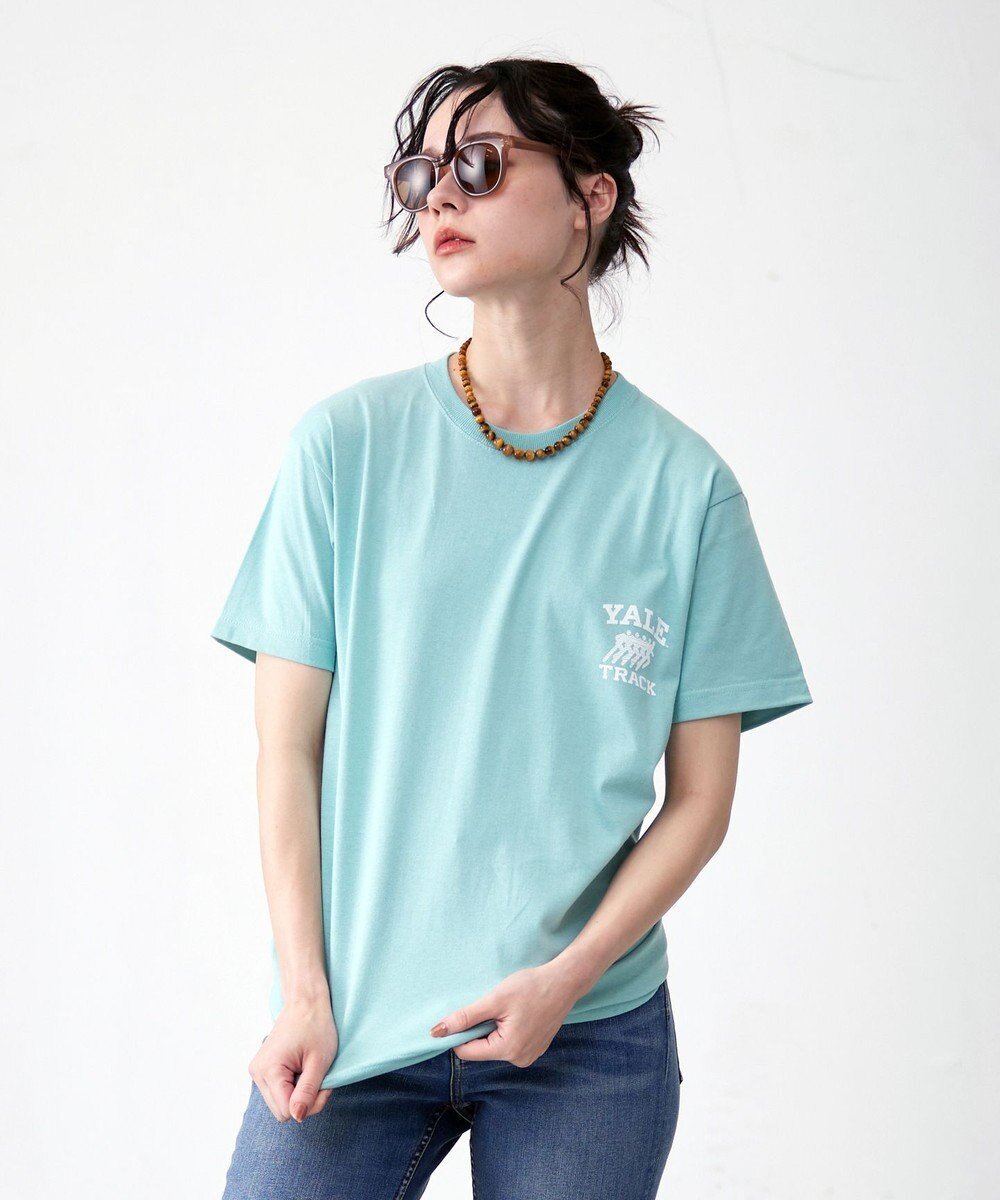 【ジェイプレスヨークストリート/J.PRESS YORK STREET】の【UNISEX】YALE × J.PRESS YORK STREET コラボTシャツ インテリア・キッズ・メンズ・レディースファッション・服の通販 founy(ファニー) 　ファッション　Fashion　レディースファッション　WOMEN　トップス・カットソー　Tops/Tshirt　シャツ/ブラウス　Shirts/Blouses　ロング / Tシャツ　T-Shirts　カットソー　Cut and Sewn　ユニセックス　Unisex　アメリカン　American　カットソー　Cut And Sew　コラボ　Collaboration　人気　Popularity　夏　Summer　春　Spring　S/S・春夏　Ss・Spring/Summer　ピーコックグリーン系|ID: prp329100004556959 ipo3291000000032210185