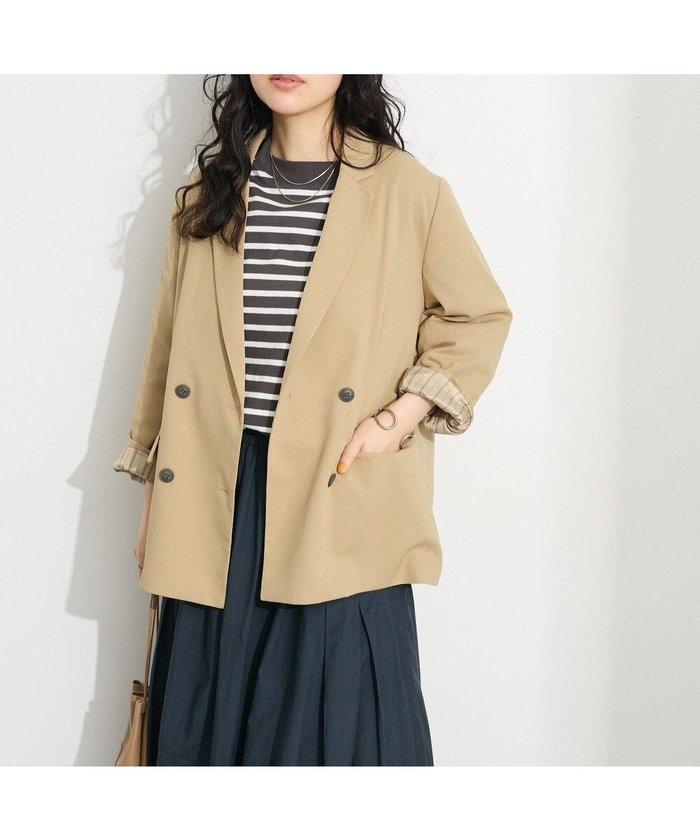 【クラフトスタンダードブティック/CRAFT STANDARD BOUTIQUE】のWテーラードジャケット インテリア・キッズ・メンズ・レディースファッション・服の通販 founy(ファニー) https://founy.com/ ファッション Fashion レディースファッション Fashion for Women アウター Coat / Outerwear Collection レディースジャケット・軽アウター Jackets テーラードジャケット / 通勤・きれいめスタイル Tailored Jackets & Blazers クラシカル Classical, Vintage-Inspired ジャケット Jacket, Outerwear ストライプ Stripe, Striped Pattern ダブル Double, Double-Breasted トレンド Trend, Trending Now ポケット Pocket, Pocket Detail ルーズ Loose, Oversized おすすめ Recommended / Our Picks エレガント 上品 Elegant ビジネス 仕事 通勤 Business / Work / Commuting 2025年 2025 2025春夏・S/S Spring/Summer 2025 SS25 |ID: prp329100004556966 ipo3291000000033553838