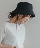 【アンフィーロ 自由区/UNFILO】のペーパーバケットハット ブラック|ID: prp329100004556968 ipo3291000000032210274