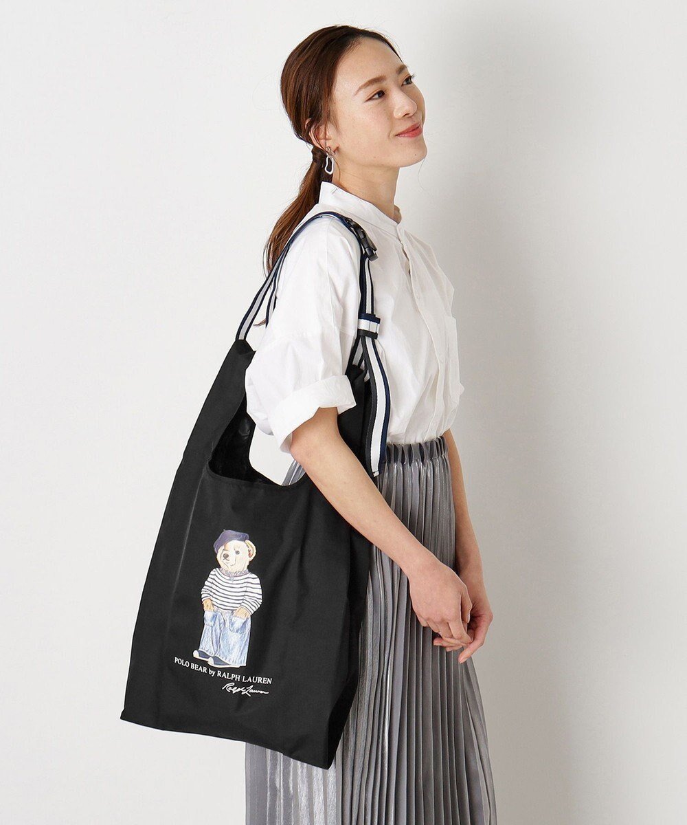 【ムーンバット/MOONBAT】の【2WAY/撥水】POLO RALPH LAUREN フレンチベア ベルト付きレインバッグ インテリア・キッズ・メンズ・レディースファッション・服の通販 founy(ファニー) 　ファッション　Fashion　レディースファッション　WOMEN　バッグ　Bag　ベルト　Belts　アイビー　Ivy　コンパクト　Compact　シンプル　Simple　ニューヨーク　New York　フレンチ　French　再入荷　Restock/Back In Stock/Re Arrival　ブラック|ID: prp329100004556981 ipo3291000000032210443
