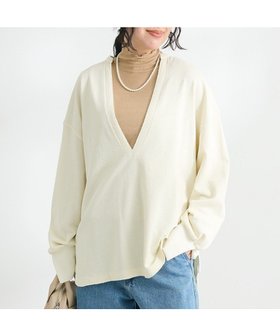 【クラフトスタンダードブティック/CRAFT STANDARD BOUTIQUE】のTC裏毛Vネックプルオーバー 人気、トレンドファッション・服の通販 founy(ファニー) ファッション Fashion レディースファッション WOMEN トップス・カットソー Tops/Tshirt パーカ Sweats プルオーバー Pullover スウェット Sweat Vネック V-Neck インナー Inner 春 Spring カットオフ Cut Off カットソー Cut And Sew キャミソール Camisole スウェット Sweat スリット Slit ヘムライン Hemline ポケット Pocket ルーズ Loose ロング Long S/S・春夏 Ss・Spring/Summer おすすめ Recommend 夏 Summer 2025年 2025 2025春夏・S/S Ss,Spring/Summer,2025 |ID:prp329100004557085