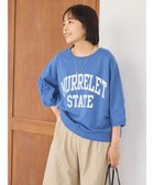 【アメリカンホリック/AMERICAN HOLIC】のドルマンミニ裏毛プルオーバー① 人気、トレンドファッション・服の通販 founy(ファニー) ファッション Fashion レディースファッション Fashion for Women トップス・カットソー Cut & Sew Tops シャツ・ブラウス・オフィスカジュアル Elegant Blouses & Button-Ups ロングTシャツ・Tシャツ Longline T-Shirts & Tees カジュアルプルオーバー・ニットトップス Pullovers & Knit Tops / Casual Pullovers カットソー・ベーシックTシャツ Cut-and-Sewn Tops / Stretch Tees & Basics カットソー Cut and Sewn Top ギャザー Gathered, Ruffled フロント Front, Front Design プリント Print, Printed Pattern ポケット Pocket, Pocket Detail A/W・秋冬 Autumn/Winter thumbnail Blue|ID: prp329100004557107 ipo3291000000033680601