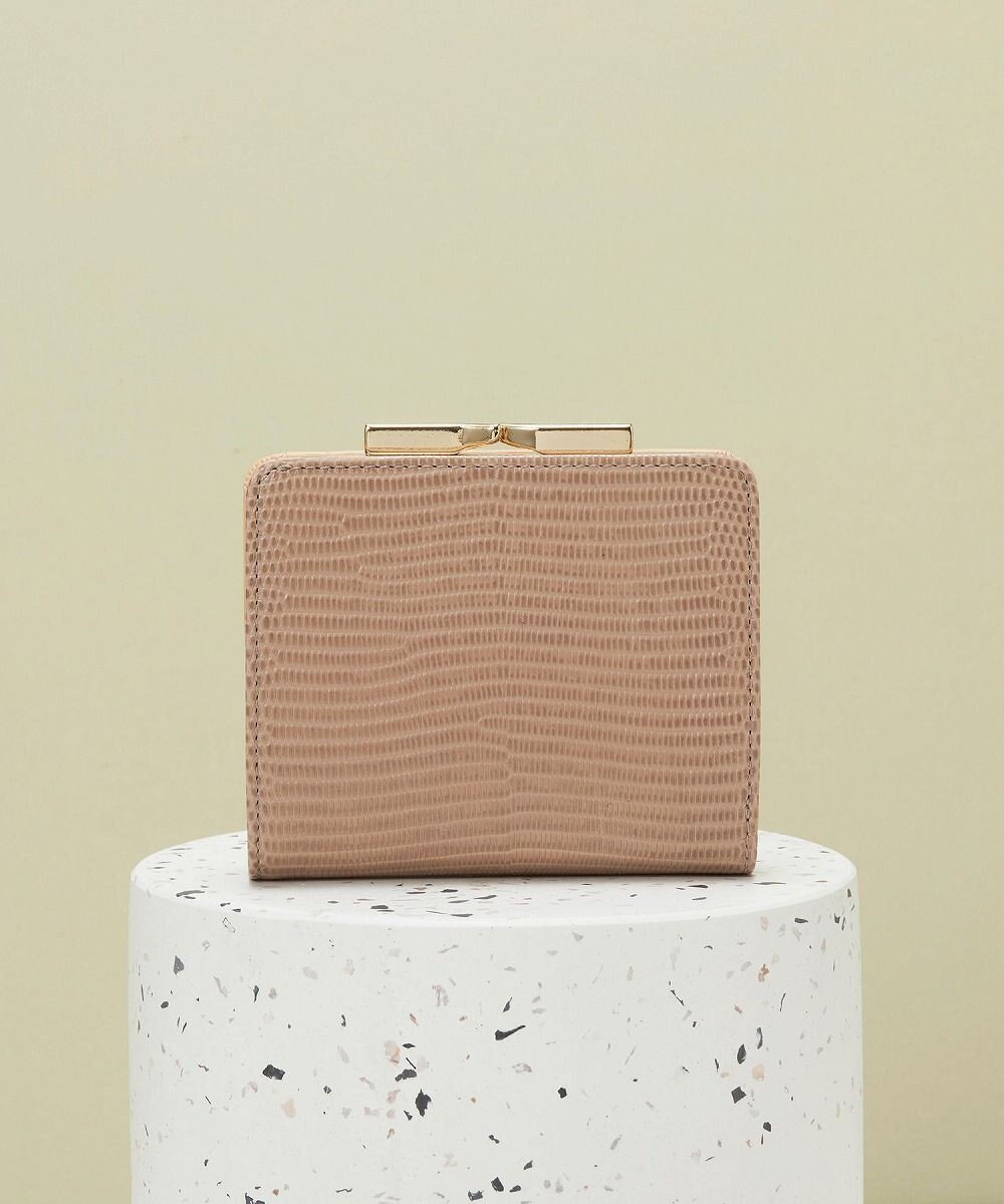 【トプカピ/TOPKAPI】の【TOPKAPI】イタリアンレザー リザード型押し がま口2つ折り財布 LUCIA ルチア インテリア・キッズ・メンズ・レディースファッション・服の通販 founy(ファニー) コンパクト Compact, Small Size コンビ Combo, Combination Style ポケット Pocket, Pocket Detail 人気 Popular, Best Seller 財布 Wallet, Purse グレージュ|ID: prp329100004557920 ipo3291000000034484381