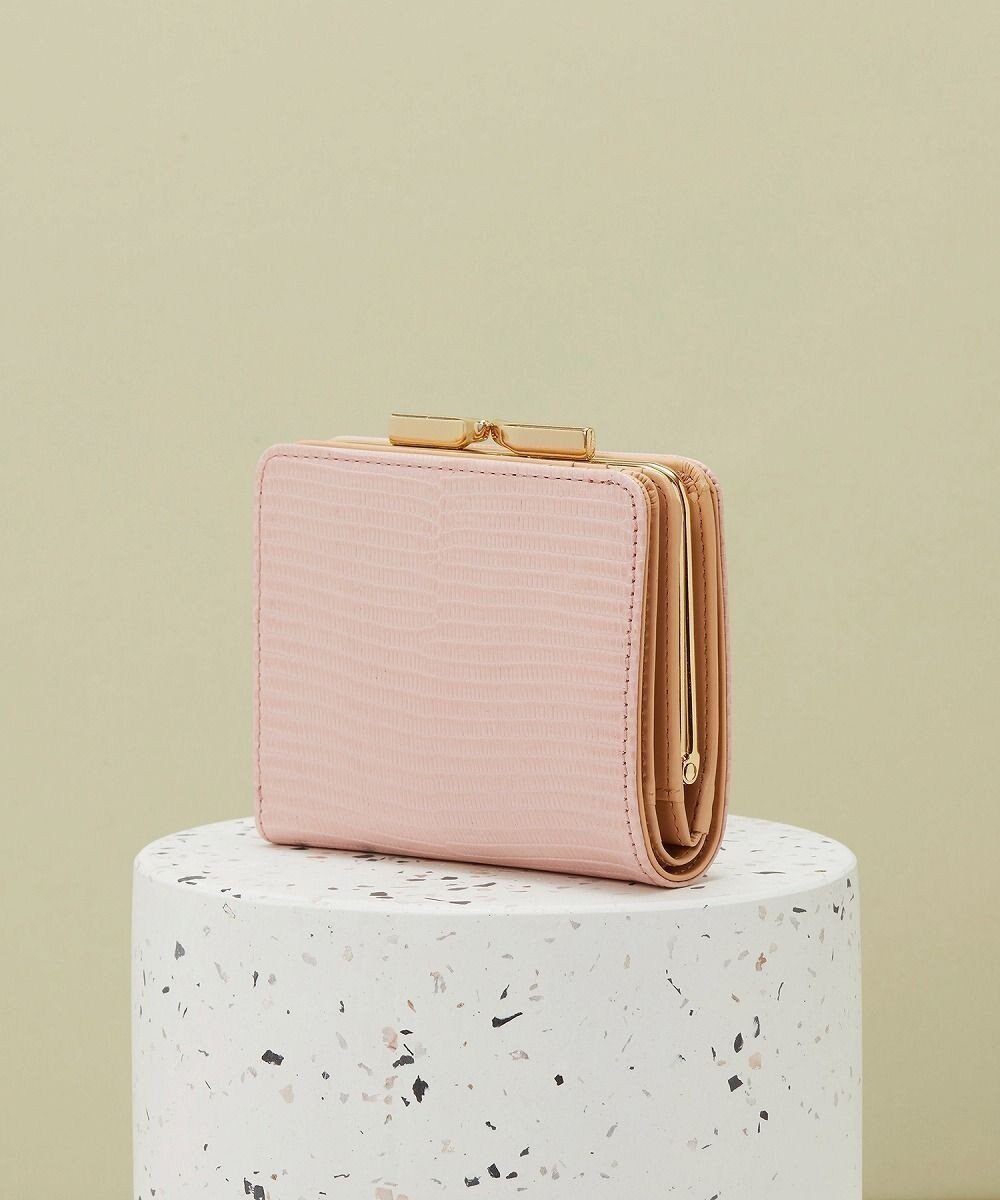 【トプカピ/TOPKAPI】の【TOPKAPI】イタリアンレザー リザード型押し がま口2つ折り財布 LUCIA ルチア インテリア・キッズ・メンズ・レディースファッション・服の通販 founy(ファニー) コンパクト Compact, Small Size コンビ Combo, Combination Style ポケット Pocket, Pocket Detail 人気 Popular, Best Seller 財布 Wallet, Purse ピンクグレー|ID: prp329100004557920 ipo3291000000034484385