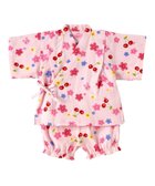 【ミキハウスホットビスケッツ/MIKI HOUSE HOT BISCUITS / KIDS】の【80-110cm】二重織ガーゼ さくら柄キャビットちゃん甚平スーツ ピンク|ID: prp329100004557926 ipo3291000000033394948