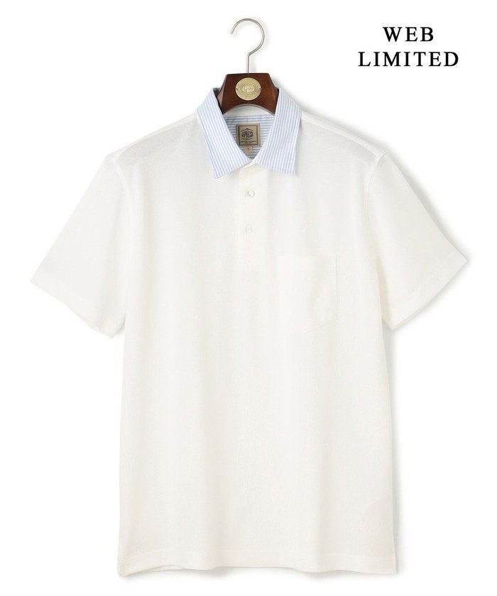 【ジェイ プレス/J.PRESS / MEN】のクールビズの頼れる味方【WEB限定】【ビジネス対応 / 吸水速乾】カノコインレイ ポロシャツ インテリア・キッズ・メンズ・レディースファッション・服の通販 founy(ファニー) https://founy.com/ ファッション Fashion メンズファッション Men's Style Online トップス・カットソー Tops/Tshirt/Men シャツ Shirts ポロシャツ Polo Shirts インナー Inner 春 Spring ギャザー Gather 吸水 Water Absorption 鹿の子 Pique シャンブレー Chambray ジャケット Jacket ストライプ Stripe ストレート Straight バランス Balance フィット Fit ポロシャツ Polo Shirt ヨーク Yoke ラウンド Round レギュラー Regular S/S・春夏 Ss・Spring/Summer おすすめ Recommend 夏 Summer エレガント 上品 Elegant ビジネス 仕事 通勤 Business |ID: prp329100004557942 ipo3291000000032633859