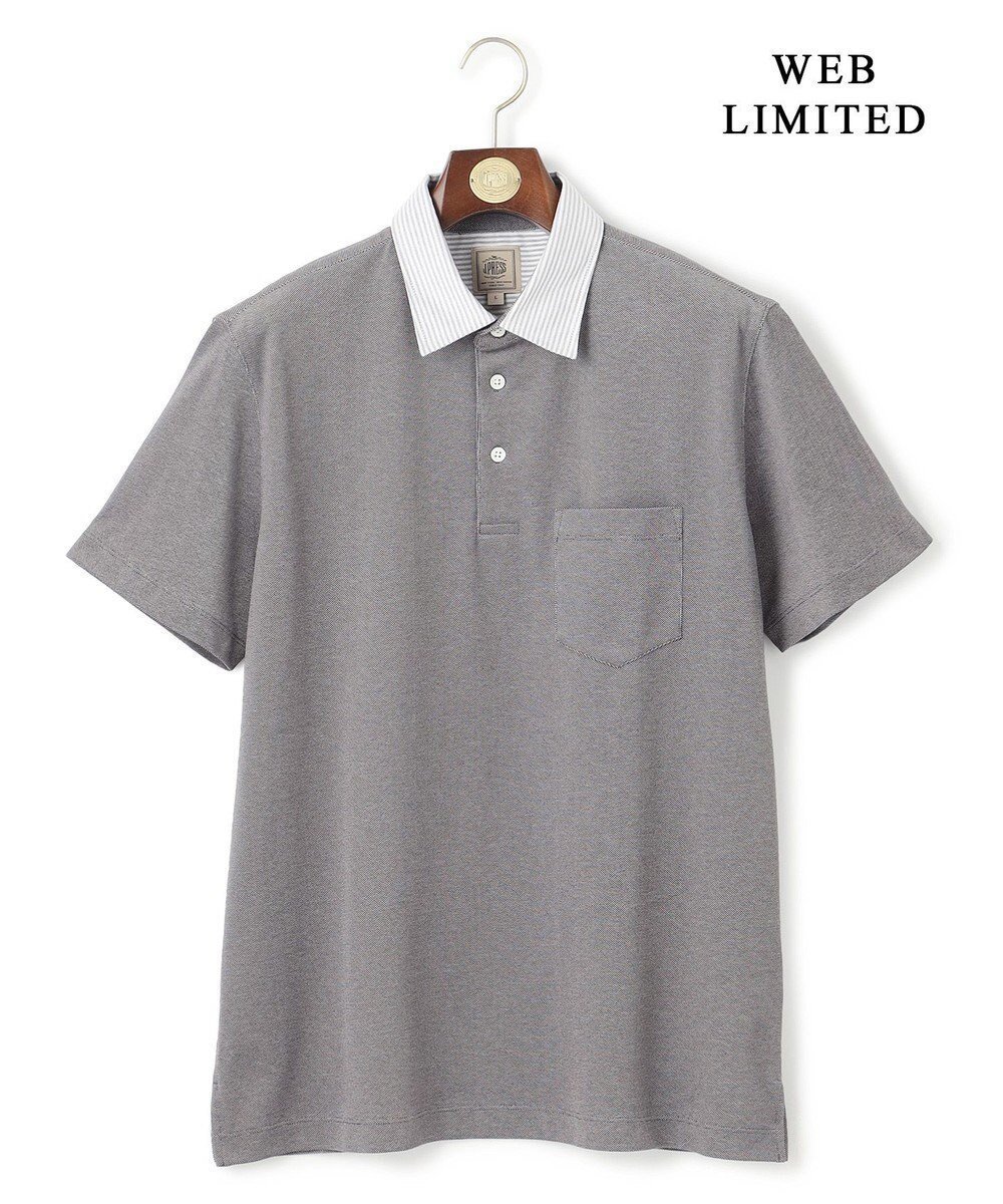 【ジェイ プレス/J.PRESS / MEN】のクールビズの頼れる味方【WEB限定】【ビジネス対応 / 吸水速乾】カノコインレイ ポロシャツ インテリア・キッズ・メンズ・レディースファッション・服の通販 founy(ファニー) 　ファッション　Fashion　メンズファッション　Men's Style Online　トップス・カットソー　Tops/Tshirt/Men　シャツ　Shirts　ポロシャツ　Polo Shirts　インナー　Inner　春　Spring　ギャザー　Gather　吸水　Water Absorption　鹿の子　Pique　シャンブレー　Chambray　ジャケット　Jacket　ストライプ　Stripe　ストレート　Straight　バランス　Balance　フィット　Fit　ポロシャツ　Polo Shirt　ヨーク　Yoke　ラウンド　Round　レギュラー　Regular　S/S・春夏　Ss・Spring/Summer　おすすめ　Recommend　夏　Summer　エレガント 上品　Elegant　ビジネス 仕事 通勤　Business　グレー系|ID: prp329100004557942 ipo3291000000032633863