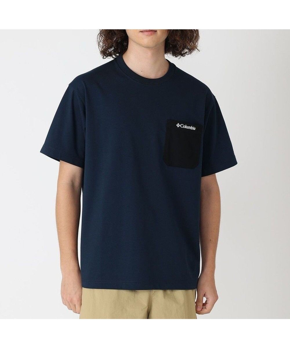 【コロンビア/Columbia / MEN】のColumbia/ ヤングストリートショートスリーブクルー /コロンビア インテリア・キッズ・メンズ・レディースファッション・服の通販 founy(ファニー) 　ファッション　Fashion　メンズファッション　MEN　トップス・カットソー　Tops/Tshirt/Men　シャツ　Shirts　アウトドア　Outdoor　カットソー　Cut And Sew　スタンダード　Standard　トレンド　Trend　フィット　Fit　プリント　Print　ポケット　Pocket　ワンポイント　One Point　再入荷　Restock/Back In Stock/Re Arrival　半袖　Short Sleeve　夏　Summer　旅行　Travel　S/S・春夏　Ss・Spring/Summer　A/W・秋冬　Aw・Autumn/Winter・Fw・Fall-Winter　Collegiate Navy|ID: prp329100004557953 ipo3291000000032220477