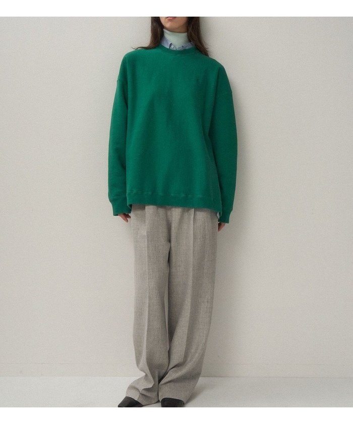 【エイトン/ATON】のNATURAL DYED URAKE オーバーサイズスウェットシャツ - UNISEX インテリア・キッズ・メンズ・レディースファッション・服の通販 founy(ファニー) https://founy.com/ ファッション Fashion レディースファッション Fashion for Women トップス・カットソー Cut & Sew Tops シャツ・ブラウス・オフィスカジュアル Elegant Blouses & Button-Ups レディースパーカー・カジュアルフーディー Casual Hoodies & Sweatshirts スウェット・クルーネックトップス Sweatshirts & Crewnecks / Relaxed Fit Sweat Tops ヴィンテージ Vintage Style スウェット / スエット Sweatshirt, Sweatwear トライアングル Triangle, Triangular Shape トレーナー Sweatshirt, Trainer 定番 Standard, Basic Item ベルベット Velvet, Velvety ユニセックス Unisex, Genderless A/W・秋冬 Autumn/Winter S/S・春夏 SS, Spring/Summer, Warm Season 夏 Summer |ID: prp329100004557955 ipo3291000000035909737