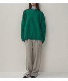 【エイトン/ATON】のNATURAL DYED URAKE オーバーサイズスウェットシャツ - UNISEX GREEN|ID: prp329100004557955 ipo3291000000035909739