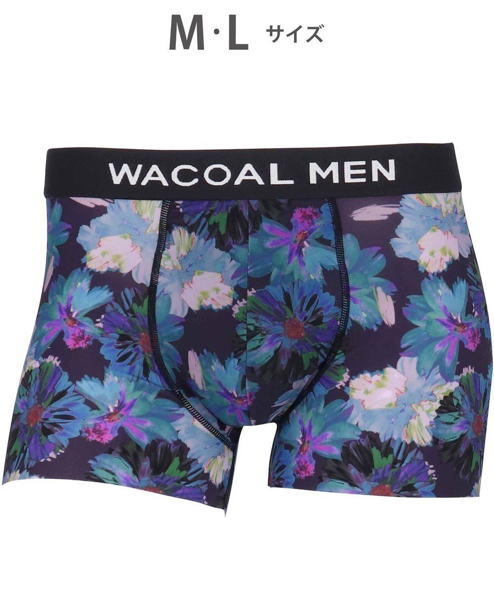 【ワコール/Wacoal / MEN】のボクサーパンツ 【DREAMS COME TRUE 35th Anniversaryコラボ】 メンズ 下着 【気持ちいいパンツ】 ズレにくい 前閉じ 通気性 吸汗速乾性 抗菌防臭 ドリカム フリーカッティング(裾部分) WT3422 /ワコールメン インテリア・キッズ・メンズ・レディースファッション・服の通販 founy(ファニー) 　ファッション　Fashion　メンズファッション　MEN　ボトムス　Bottoms/Men　アンダー　Under　カッティング　Cutting　コラボ　Collaboration　抗菌　Antibacterial　ストレッチ　Stretch　フィット　Fit　フラワー　Flower　フロント　Front　メンズ　Mens　リアル　Real　グレイッシュブルー|ID: prp329100004557966 ipo3291000000032220613