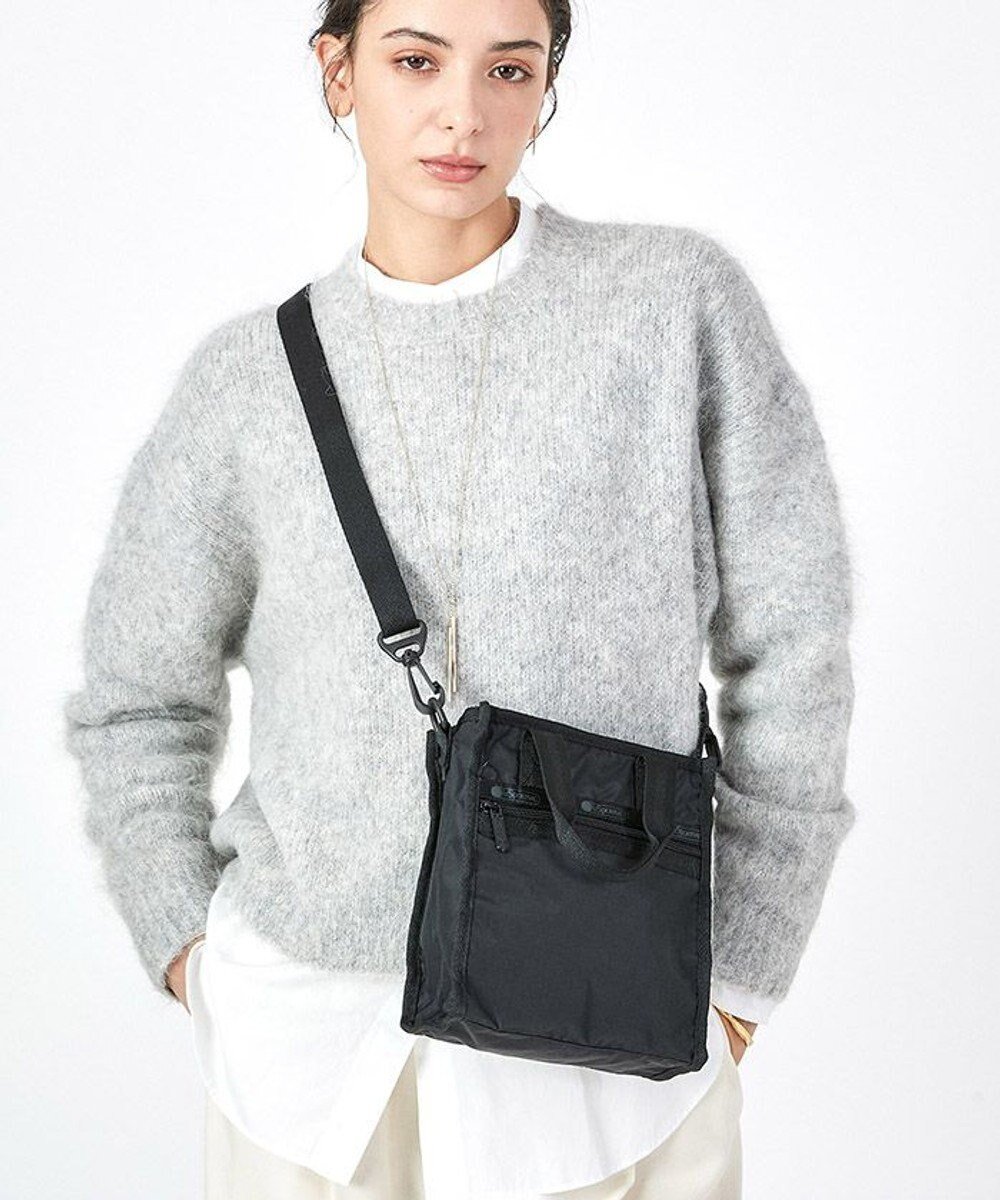 【レスポートサック/LeSportsac】のMINI N/S TOTE/リサイクルドブラックJP 人気、トレンドファッション・服の通販 founy(ファニー) 　ファッション　Fashion　レディースファッション　Fashion for Women　バッグ　Bags　アウトドア　Outdoor Clothing　軽量　Lightweight, Ultra Light　シンプル　Simple, Minimal　スクエア　Square, Square Shape　スマート　Smart, Elegant　財布　Wallet, Purse　人気　Popular, Best Seller　プリント　Print, Printed Pattern　ポケット　Pocket, Pocket Detail　ポーチ　Pouch, Small Case　無地　Plain, Solid Color　おすすめ　Recommended / Our Picks　旅行　Travel　ビジネス 仕事 通勤　Business / Work / Commuting　 other-1|ID: prp329100004557969 ipo3291000000033630404