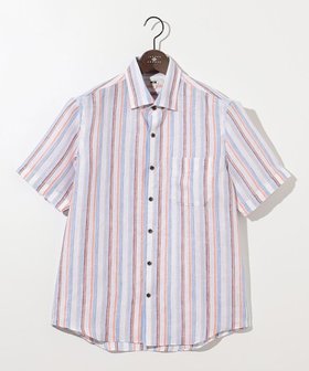 【ジョセフ アブード/JOSEPH ABBOUD / MEN】の【麻100%・軽い・涼しい】 モイスチャーリネンストライプシャツ 人気、トレンドファッション・服の通販 founy(ファニー) ファッション Fashion メンズファッション MEN トップス・カットソー Tops/Tshirt/Men シャツ Shirts おすすめ Recommend エレガント 上品 Elegant シャンブレー Chambray ジャケット Jacket ストライプ Stripe ペイズリー Paisley ランダム Random 夏 Summer 春 Spring S/S・春夏 Ss・Spring/Summer 羽織 Haori |ID:prp329100004557983