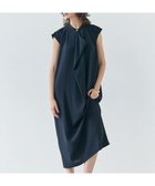 【ベイジ,/BEIGE,】の【洗える】FLEUR / フロントドレープノースリーブドレス Navy|ID: prp329100004557991 ipo3291000000032708060
