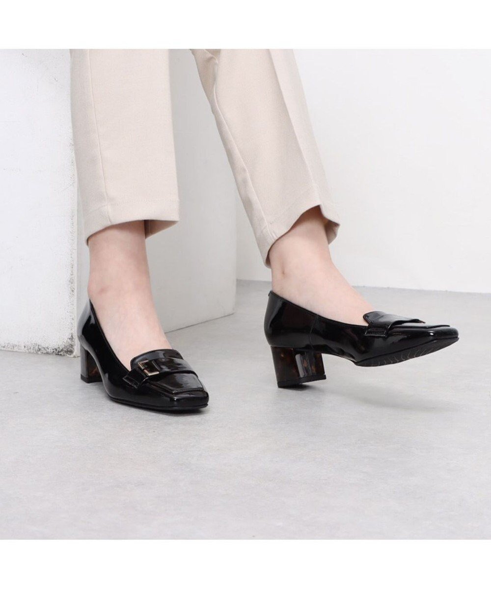 【モード エ ジャコモ/MODE ET JACOMO】のMODE ET JACOMO 【レイン対応】クラシックデザインレインパンプス インテリア・キッズ・メンズ・レディースファッション・服の通販 founy(ファニー) 　ファッション　Fashion　レディースファッション　Ladies' Fashion Online　エナメル　Enamel　クラシック　Classic　クール　Cool　シューズ　Shoes　モチーフ　Motif　レイン　Rain　日本製　Made In Japan　ビジネス 仕事 通勤　Business　ブラックコンビ|ID: prp329100004557995 ipo3291000000032616701