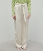 【ベイジ,/BEIGE,】の【洗える・VERY 6月号掲載】PAWPAW / ウエストリボンタックワイドパンツ Meringue|ID: prp329100004558021 ipo3291000000033499142