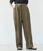 【ベイジ,/BEIGE,】の【洗える・VERY 6月号掲載】PAWPAW / ウエストリボンタックワイドパンツ Khaki|ID: prp329100004558021 ipo3291000000033499146