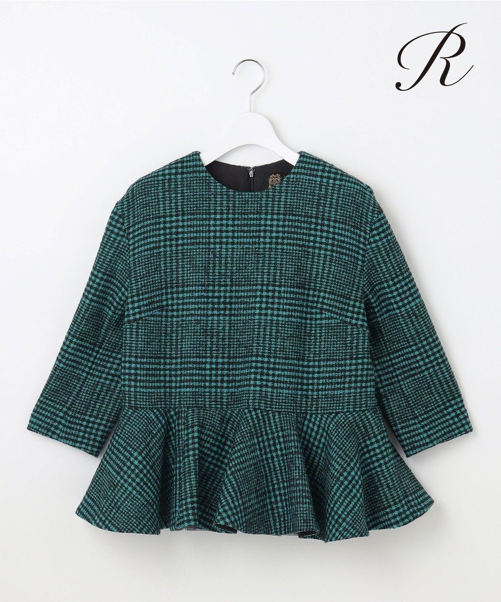 【23区/NIJYUSANKU】の【R(アール)】MANTECOツイード ペプラムトップス 人気、トレンドファッション・服の通販 founy(ファニー) 　ファッション　Fashion　レディースファッション　Fashion for Women　トップス・カットソー　Cut & Sew Tops　シャツ・ブラウス・オフィスカジュアル　Elegant Blouses & Button-Ups　イタリア　Italy　インポート　Imported Fashion　クラシカル　Classical, Vintage-Inspired　ショルダー　Shoulder, Shoulder Strap　セットアップ　Set-Up, Coordinated Outfit　チェック　Check, Plaid, Tartan　チュール　Tulip, Tulip Motif　ツイード　Twill, Twill Weave　デニム　Denim, Jeans Material　ドロップ　Drop Shoulder, Dropped Style　人気　Popular, Best Seller　フラット　Flat, Flat Shoes　フレア　Flare, Flared　ペプラム　Peplum, Flared Hem　ボトム　Bottoms, Lower Wear　ミックス　Mix, Mixed Style　A/W・秋冬　Autumn/Winter　冬　Winter / This Winter　おすすめ　Recommended / Our Picks　2024年　2024　2024-2025秋冬・A/W　Autumn/Winter 2024–25 AW24–25　 other-1|ID: prp329100004558039 ipo3291000000033673243