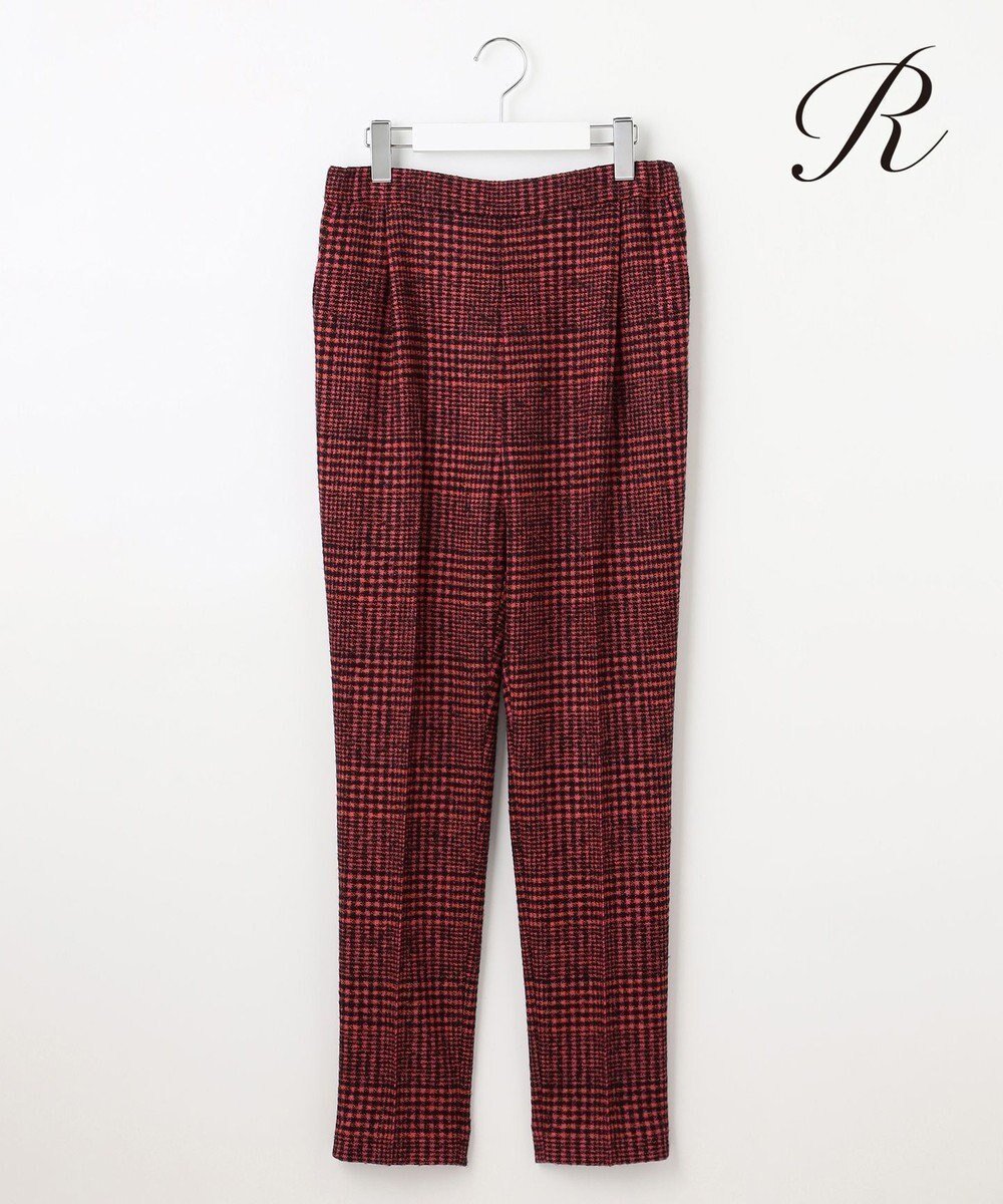【23区/NIJYUSANKU】の【R(アール)】MANTECOツイード パンツ インテリア・キッズ・メンズ・レディースファッション・服の通販 founy(ファニー) 　ファッション　Fashion　レディースファッション　Fashion for Women　パンツ　Pants & Trousers　イタリア　Italy　インポート　Imported Fashion　カットソー　Cut and Sewn Top　クラシカル　Classical, Vintage-Inspired　コレクション　Collection, Seasonal Line　セットアップ　Set-Up, Coordinated Outfit　センター　Center, Center Line　チェック　Check, Plaid, Tartan　ツイード　Twill, Twill Weave　人気　Popular, Best Seller　フラット　Flat, Flat Shoes　ミックス　Mix, Mixed Style　リラックス　Relax, Relaxed Fit　A/W・秋冬　Autumn/Winter　冬　Winter / This Winter　おすすめ　Recommended / Our Picks　2024年　2024　2024-2025秋冬・A/W　Autumn/Winter 2024–25 AW24–25　ピンク系|ID: prp329100004558050 ipo3291000000033673273