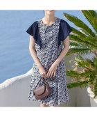 【ティアクラッセ/Tiaclasse】の【洗える】フレアスリーブ花柄サックワンピース ネイビー|ID: prp329100004558139 ipo3291000000032553473
