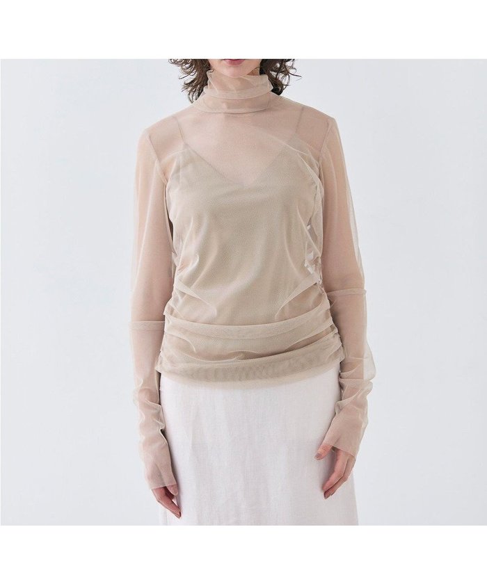【ベイジ,/BEIGE,】の【洗える・VERY 6月号掲載】TAMARIX / ストレッチチュールハイネックブラウス インテリア・キッズ・メンズ・レディースファッション・服の通販 founy(ファニー) https://founy.com/ 雑誌掲載アイテム Magazine Items ファッション雑誌 Fashion Magazines ヴェリィ VERY ファッション Fashion レディースファッション Ladies' Fashion Online トップス・カットソー Tops/Tshirt シャツ/ブラウス Shirts/Blouses 6月号 June Issue おすすめ Recommend インナー Inner エレガント 上品 Elegant キャミソール Camisole ギャザー Gather ジャケット Jacket ストレッチ Stretch チュール Tulle ハイネック High Neck ビスチェ Bustier フィット Fit ロング Long 夏 Summer 春 Spring S/S・春夏 Ss・Spring/Summer 洗える Washable 雑誌 Magazine |ID: prp329100004558182 ipo3291000000032650739