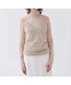 【ベイジ,/BEIGE,】の【洗える・VERY 6月号掲載】TAMARIX / ストレッチチュールハイネックブラウス Beige|ID: prp329100004558182 ipo3291000000032650740