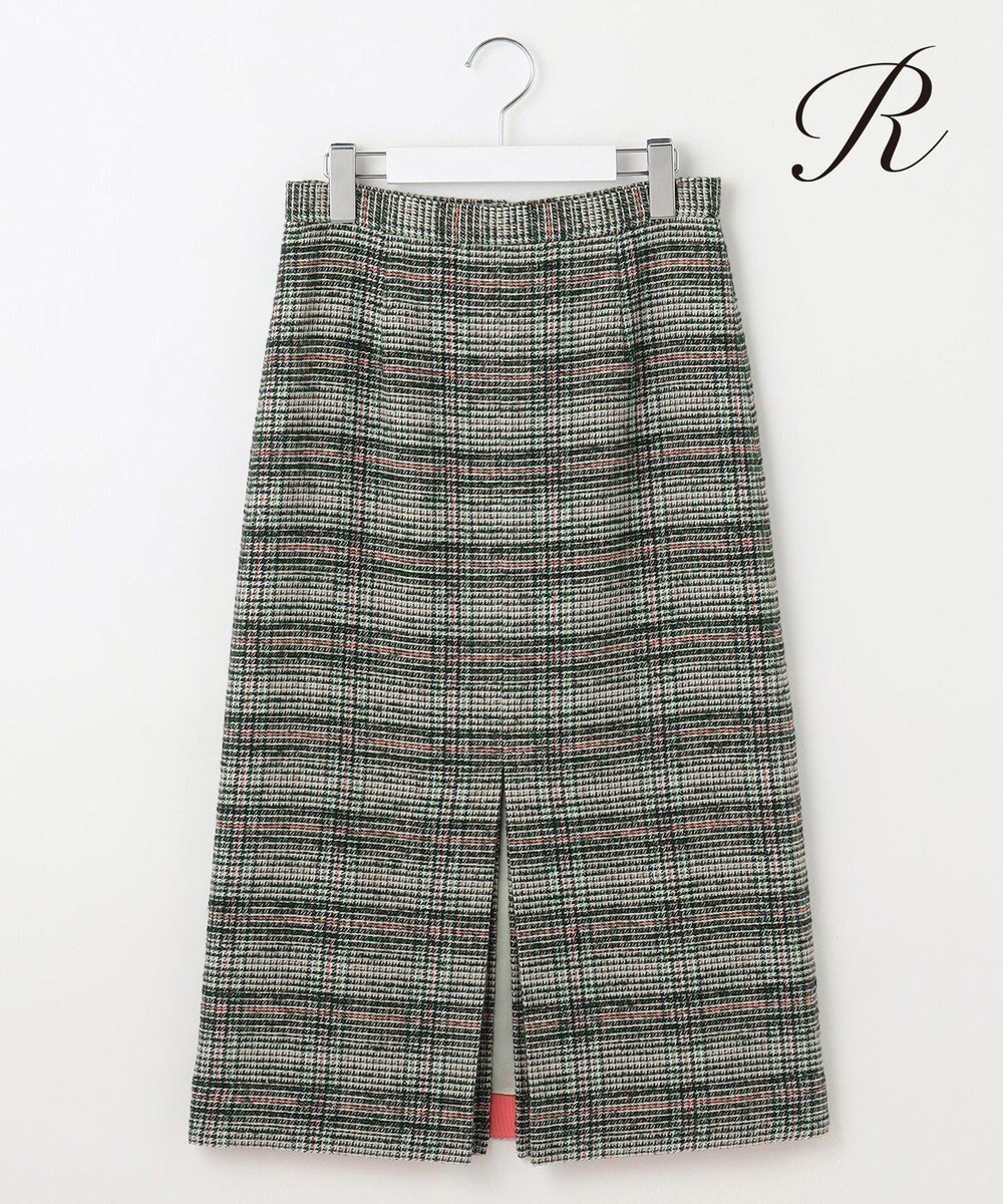 【23区/NIJYUSANKU】の【R(アール)】カラーウィンドウペンチェック スカート 人気、トレンドファッション・服の通販 founy(ファニー) 　ファッション　Fashion　レディースファッション　Fashion for Women　スカート　Skirts　イタリア　Italy　インポート　Imported Fashion　コレクション　Collection, Seasonal Line　スリット　Slit, Slit Detail　チェック　Check, Plaid, Tartan　人気　Popular, Best Seller　ボックス　Boxy, Box Shape　別注　Limited Edition, Custom Order　ミックス　Mix, Mixed Style　A/W・秋冬　Autumn/Winter　冬　Winter / This Winter　2024年　2024　2024-2025秋冬・A/W　Autumn/Winter 2024–25 AW24–25　 other-1|ID: prp329100004558187 ipo3291000000033673348
