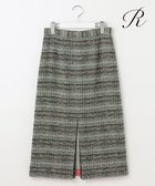 【23区/NIJYUSANKU】の【R(アール)】カラーウィンドウペンチェック スカート グリーンxブラウン|ID: prp329100004558187 ipo3291000000033673350