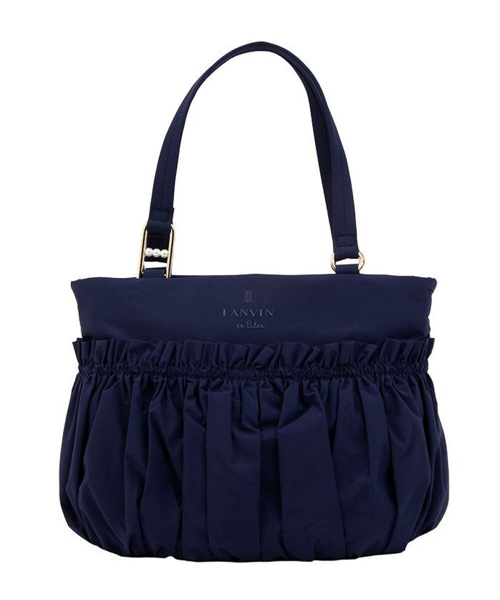 【ランバン オン ブルー/LANVIN en Bleu】のグラシリィ 2wayショルダーバッグ インテリア・キッズ・メンズ・レディースファッション・服の通販 founy(ファニー) 　ファッション　Fashion　レディースファッション　WOMEN　バッグ　Bag　ウォッシュ　Wash　ギャザー　Gather　パール　Pearl　軽量　Lightweight　ネイビー|ID: prp329100004558195 ipo3291000000032223791