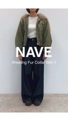 【ネイヴ/NAVE】の【Nave】ファーカラーMA-1 ブラック系|ID: prp329100004558214 ipo3291000000033642449