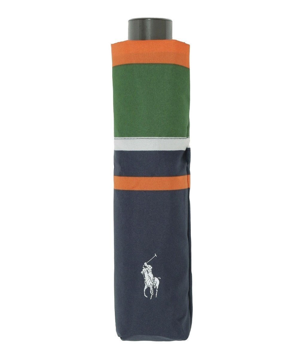 【ムーンバット/MOONBAT】の【日本製】POLO RALPH LAUREN(ポロ ラルフローレン) 折りたたみ傘 マルチボーダー インテリア・キッズ・メンズ・レディースファッション・服の通販 founy(ファニー) 　ファッション　Fashion　レディースファッション　Fashion for Women　レイングッズ・傘・晴雨兼用傘　Umbrellas & Rain Gear　アイビー　Ivy Pattern　傘　Umbrella, Parasol　ニューヨーク　New York, NYC Style　ハンド　Hand, Handmade　ボーダー　Border, Stripe　日本製　Made In Japan　ギフト プレゼント　Gift / Present　ディープブルー|ID: prp329100004558260 ipo3291000000033263686