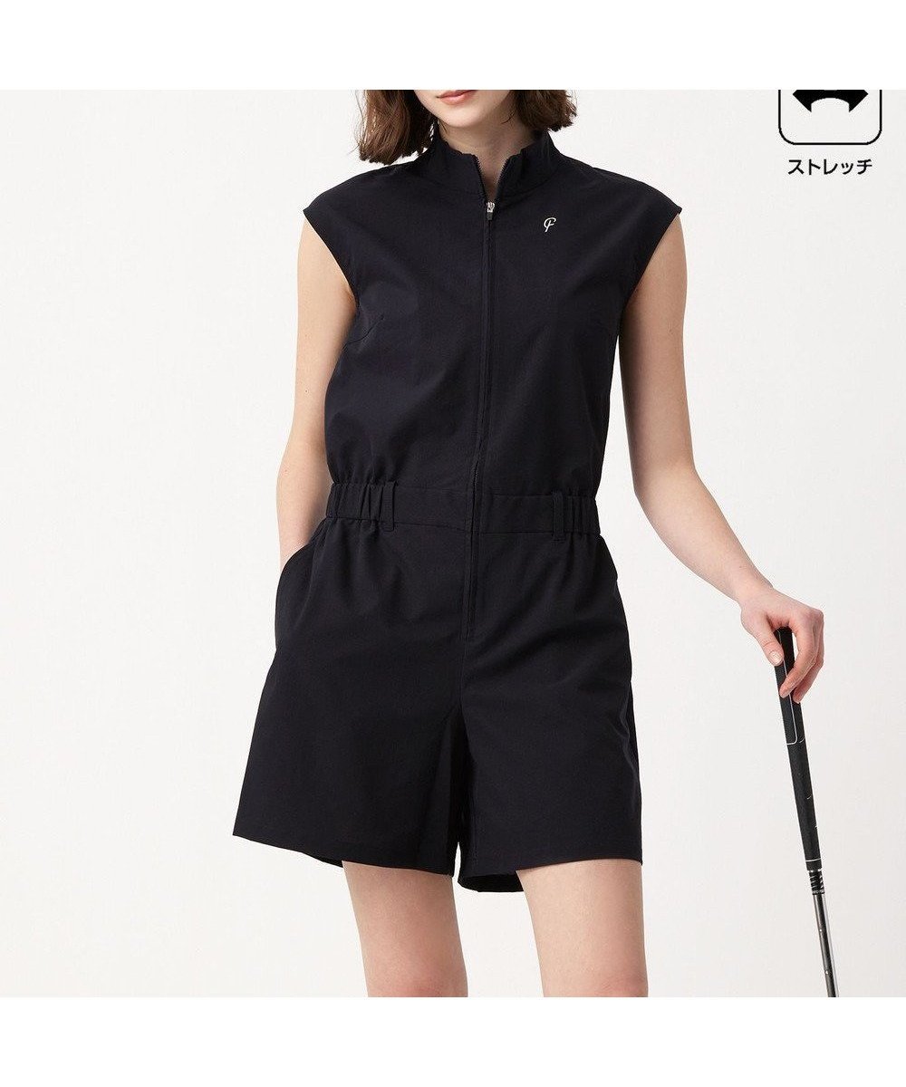 【23区 ゴルフ/NIJYUSANKU GOLF】の【23Fondation/WOMEN】オールインワン 着心地・快適さ抜群 ロングシーズン◎重ね着でも1枚でも着られる インテリア・キッズ・メンズ・レディースファッション・服の通販 founy(ファニー) 　ファッション　Fashion　レディースファッション　Fashion for Women　ワンピース　Dresses　オールインワン・ワンピース　Dresses and Jumpsuits　サロペット&オールインワン　Dungarees & Jumpsuit Styles　インナー　Innerwear　春　Spring　秋　Autumn　クール　Cool, Chic　ショート　Short, Short Length　ジップアップ　Zip-Up, Full Zip　スリーブ　Sleeve, Long Sleeve / Short Sleeve　トレンド　Trend, Trending Now　ドット　Polka Dot, Dot Pattern　人気　Popular, Best Seller　フレンチ　French, French Style　フロント　Front, Front Design　ラウンド　Round, Round Neck　リアル　Real, Realistic　リゾート　Resort, Vacation Style　リップ　Lip, Lip Motif　ロング　Long, Long-Length　夏　Summer　ゴルフ　Golf　ネイビー系|ID: prp329100004558392 ipo3291000000033212345