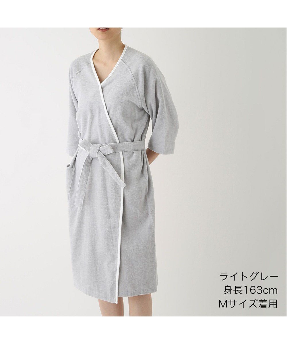 【ウチノ/UCHINO】のエアリータッチ ラグランレディスローブ インテリア・キッズ・メンズ・レディースファッション・服の通販 founy(ファニー) 　ファッション　Fashion　レディースファッション　Ladies' Fashion Online　オレンジ　Orange　春　Spring　吸水　Water Absorption　スリーブ　Sleeve　タオル　Towel　パジャマ　Pajamas　ポケット　Pocket　S/S・春夏　Ss・Spring/Summer　夏　Summer　ライトグレー|ID: prp329100004558423 ipo3291000000032663383