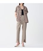 【アンクレイヴ/uncrave】の【洗濯機洗い可】プリーツリブ スリットパンツ グレージュ|ID: prp329100004558434 ipo3291000000032563899