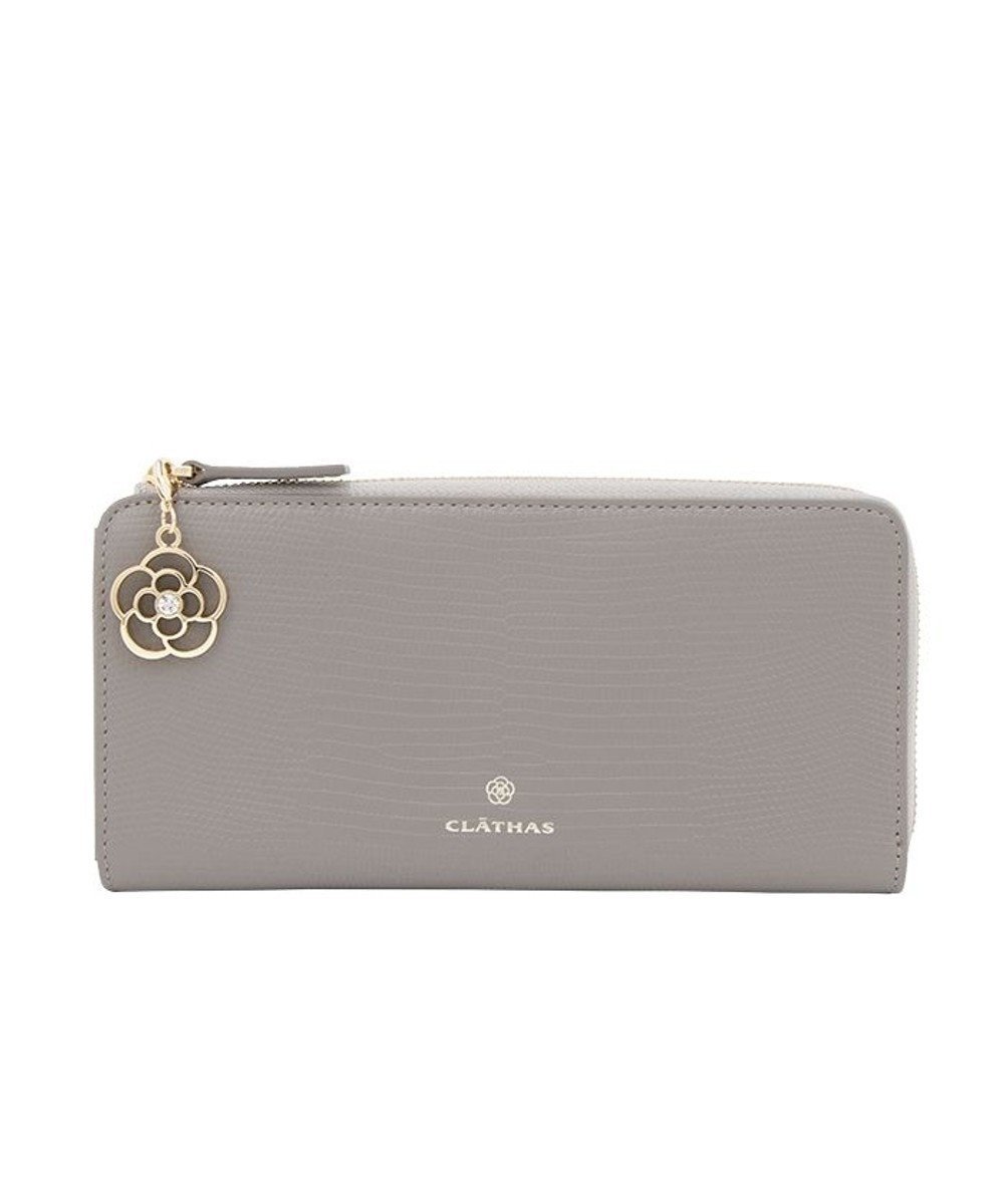 【クレイサス/CLATHAS】のペーシュ Lファス長財布 インテリア・キッズ・メンズ・レディースファッション・服の通販 founy(ファニー) 　ファッション　Fashion　レディースファッション　WOMEN　財布　Wallets　シンプル　Simple　チャーム　Charm　エレガント 上品　Elegant　財布　Wallet　ダークグレー|ID: prp329100004558438 ipo3291000000032318744