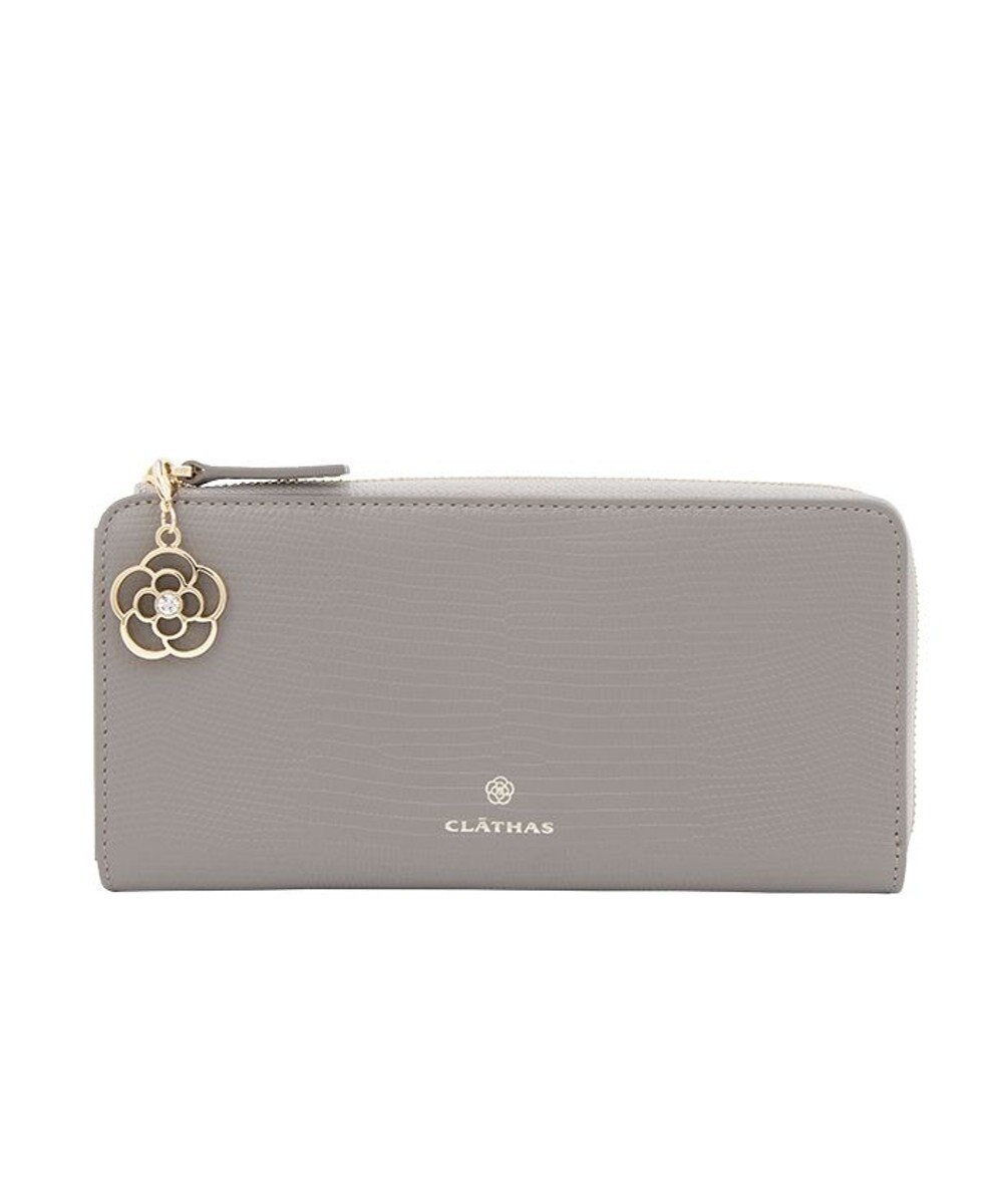 【クレイサス/CLATHAS】のペーシュ Lファス長財布 インテリア・キッズ・メンズ・レディースファッション・服の通販 founy(ファニー) 　ファッション　Fashion　レディースファッション　Fashion for Women　ミニ財布・二つ折り財布　Wallets & Card Cases　シンプル　Simple, Minimal　チャーム　Charm, Pendant　エレガント 上品　Elegant　財布　Wallet, Purse　ダークグレー|ID: prp329100004558438 ipo3291000000033499408